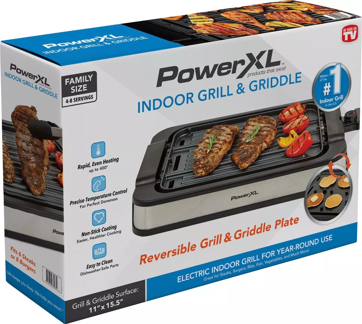 PowerXL Family Size Smokeless Grill As Seen on TV