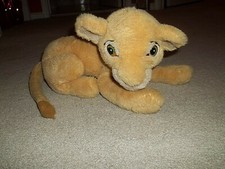 VTG 1990's Disney World Simba The Lion King Disneyland Plush 8"H 12.5"L 22" Tail