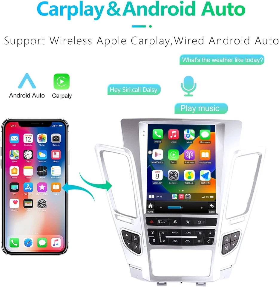 Android Para Cadillac CTS 2007-2012 Radio Coche Reproductor de Video GPS Navegación Estéreo WIFI Foto 4 de 4