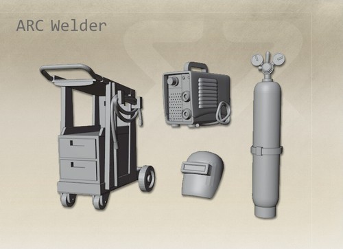 Welders (MIG, Gas and ARC) - 1/35, 1/32 resin model - 第 11/15 張圖片