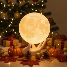 3.5 Inch 3D Moon Lamp   White Elephant Gift for Women Teenage Girls, Mood Lig...