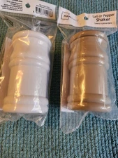 Salt And Pepper Shakers - Washed Stone And Arctic White, Mainstay