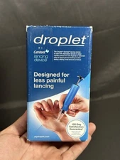 Droplet Genteel Lancing Device For Less Painful Lancing New Sealed