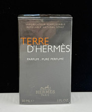 NEW Terre D'Hermes Hermes Men 1 oz Pure Parfum Men's Cologne NIB Vintage