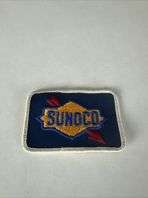 Vintage Gasoline Attendant 3'' By 2'' Logo Patch Sunoco Blue Version Unused