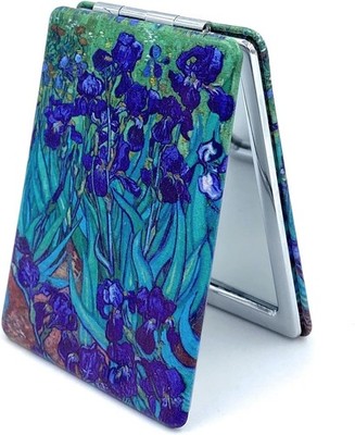 Magnifying Mirror for Purse Flower Mirror Gifts Small Cosmetic Mirror Van Gogh