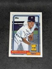 Mark Leiter Detroit Tigers 1992 Topps Signed Auto Card #537 ~ COA