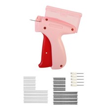 Stitch Gun with Glue Needles Pink Effortless Fixing Gentle on Fabrics Quick DIY