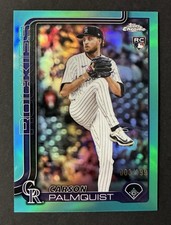 2025 Topps Chrome Update - (Carson Palmquist) Aqua RC (3/199) Rockies #USC173