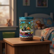 Educational Glow-in-the-Dark Terrarium Kit for Kids - Ages 6-8 STEM Fun 