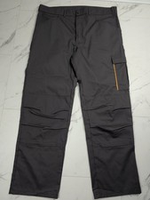 Uvex Safety Work Trousers Grey Cargo Combat Pants Size 40W 32L Kneepad Pockets