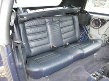 VW Golf 3+4 1E Cabrio Sitz Sitze hinten Rückbank Rücksitzbank Leder blau