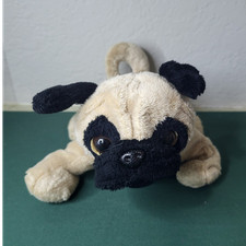 GANZ Pug Dog Stuffed Animal Plush Toy Beige Black Cute Soft Plush Dog Pug