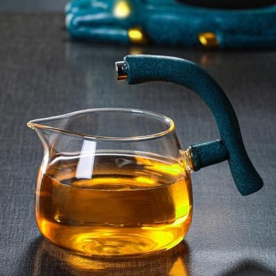 Lazy Kungfu Drip TeaPot Parts and , Tea Set, Semi-Automatic Glass Teapot Suit...