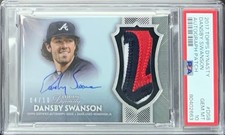 Dansby Swanson, #/10 Rookie Autograph Patch, 2017 Topps Dynasty #DS8, PSA 10 GEM