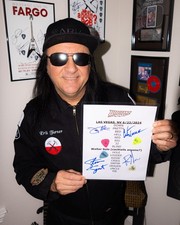 Warrant ** SIGNED** Setlist Las Vegas, NV **LAMINATED**