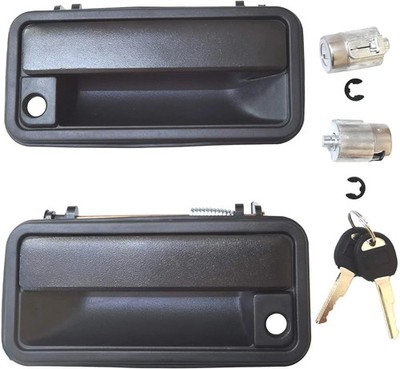 Metal Exterior Door Handles W/Lock Cylinders & Keys for Chevy Tahoe Suburban C/K