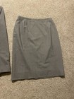ESCADA 2 Pc Gray Blazer Jacket Skirt Wool Silk Blend Women’s Suit Sz 38 / 34 — photo 3