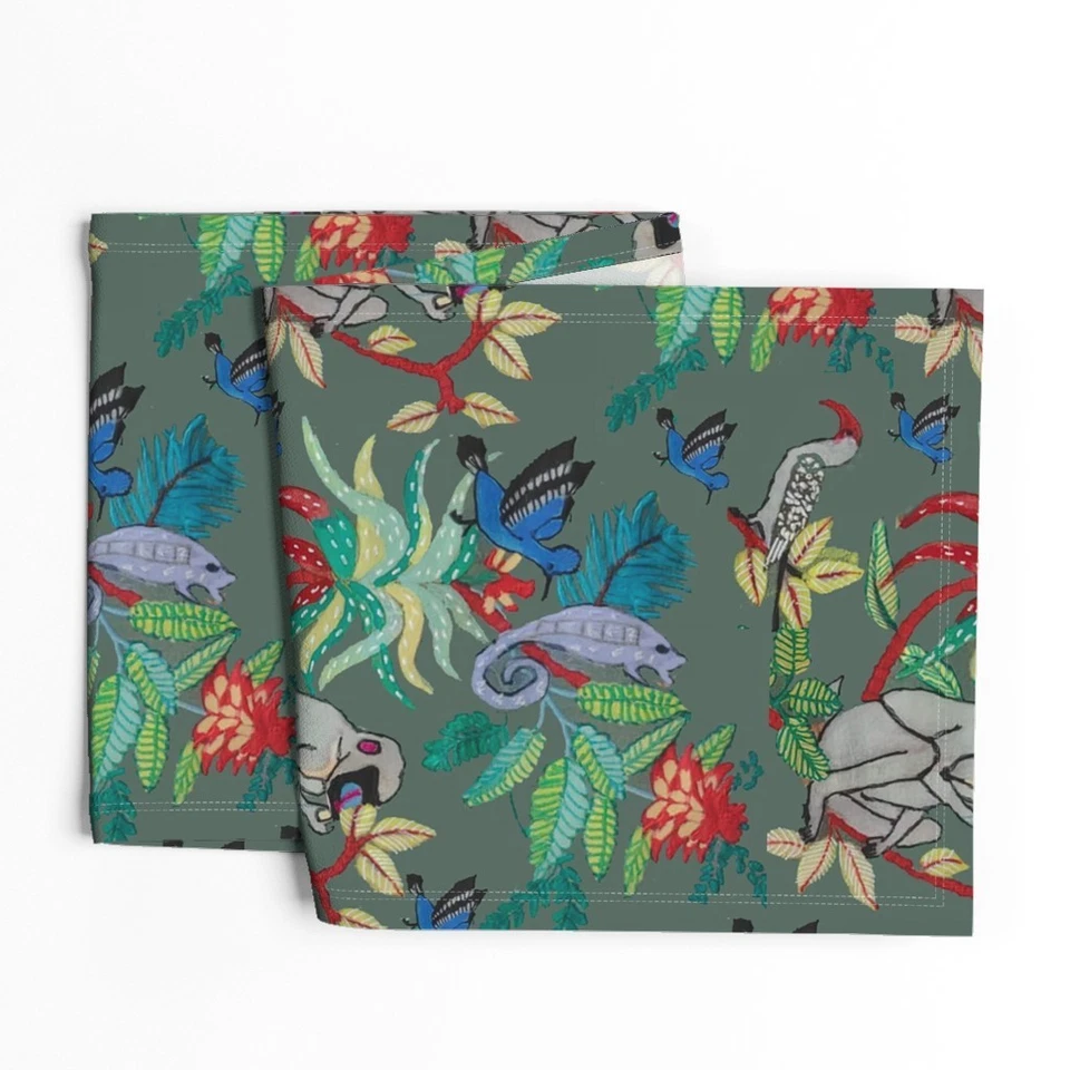 Savuti Animal Jungle Delightful Animal Jungle With Baboon Printed Table Runner - Image 4 of 4
