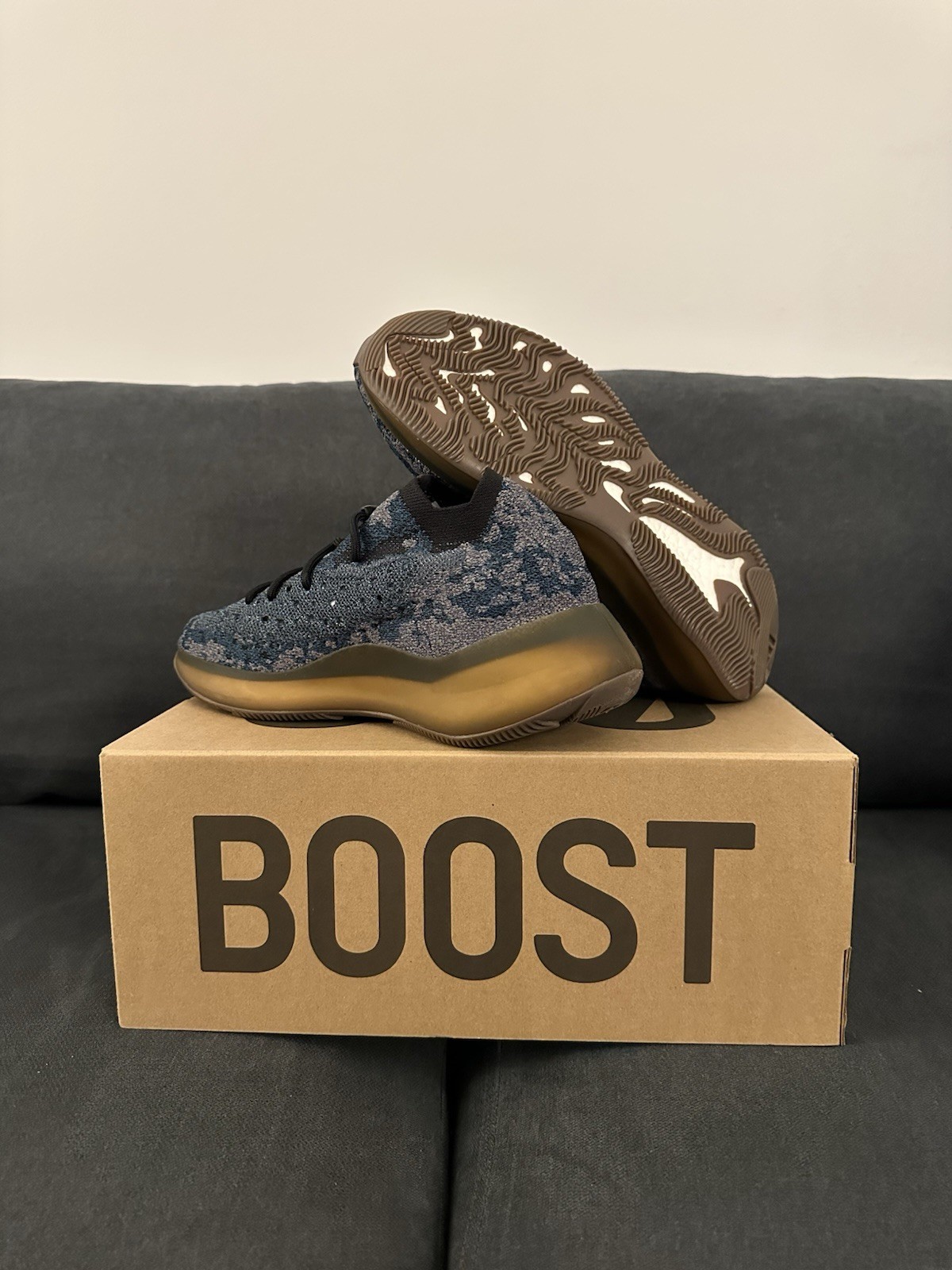 adidas Yeezy Boost 380 Covellite Blue Brown Black GZ0454 Men's Sneakers thumbnail 2