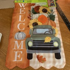 Rustic Truck Garden Flag for Outside Welcome Seasonal Multicolor NWT Sh14