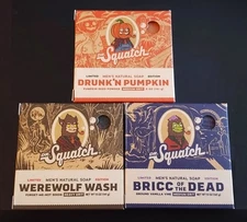 Dr. Squatch HALLOWEEN SOAPS! Bricc of Dead DRUNK'N PUMPKIN Werewolf Wash DRUNKEN