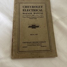 Chevrolet Electrical Repair Manual 1927