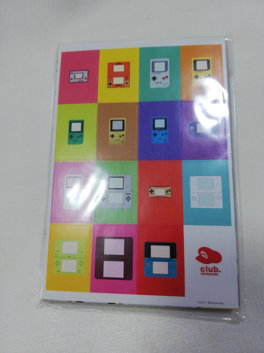 Club Nintendo Console History of Handheld Postcard Set Japan
