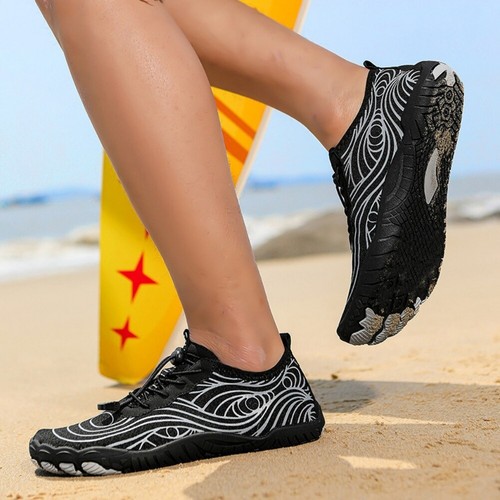 Badeschuhe Damen Herren Wasserschuhe Schwimmschuhe Schnelltrocknende Aquaschuhe - Bild 7 von 24