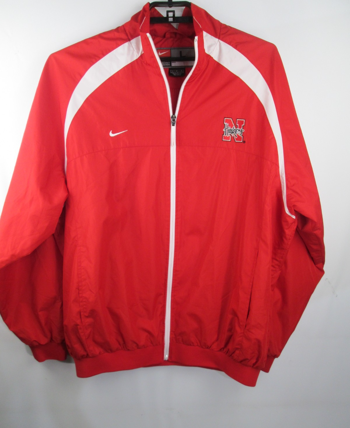 SACAI X NIKE Giacca Nike Team Nebraska Huskers uomo L rossa giacca a vento foderata in rete Cornhusker