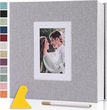 Photo Album Self-Adhesive Pages Scrapbook Large Magnetic Photo Album with Sticke