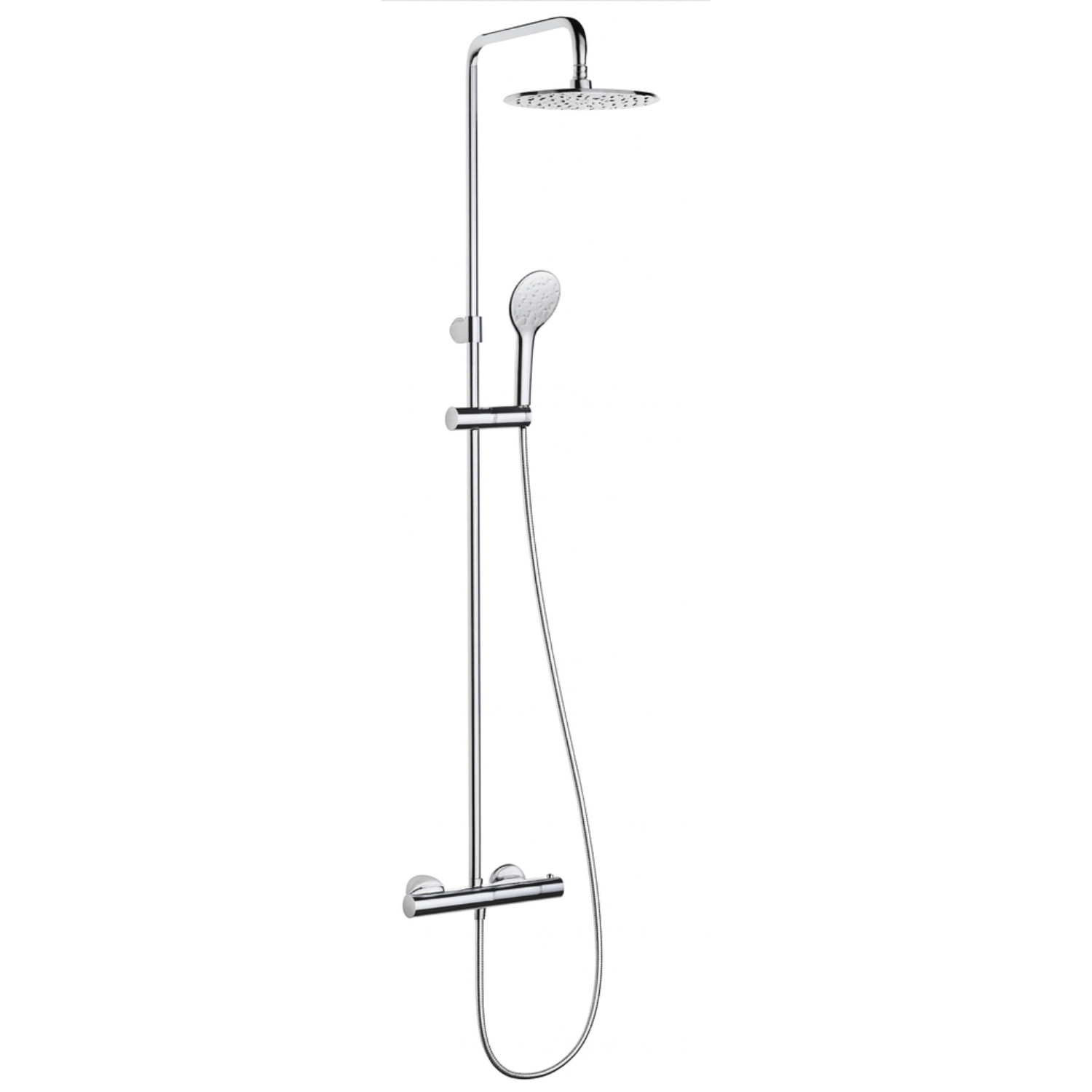 Barcino Extendable Thermostatic Full Shower System Chrome