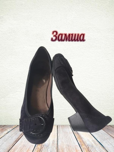 Women Gabor Heels Navy Suede 37.5