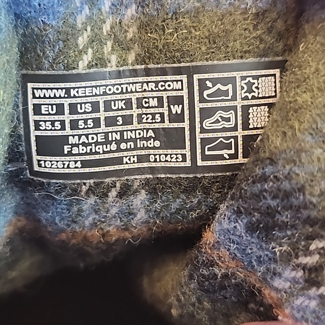 KEEN Stivali Donna 5.5 Betty Impermeabili Pull On in Borgogna Nero Caldi 200 grammi