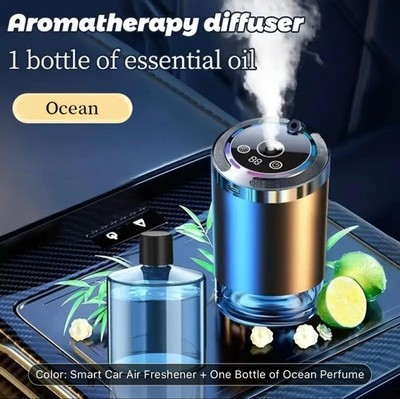 Car Essential Oil Diffuser, Compact USB Powered Aromatherapy Diffuser with LED L