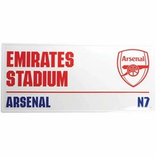 Image of Arsenal FC Street Sign Emirates Stadium Sign Metal Door Sign Officially Licensed