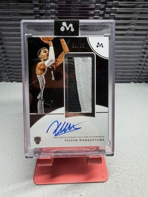 2023-24 Topps Mercury Victor Wembanyama Rookie Patch Auto Black /10 JERSEY #