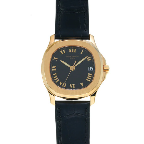 Patek Philippe Aquanaut 5060J-001 34mm Yellow Gold Black Wrist...