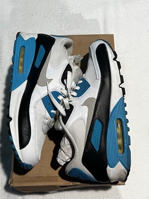Nike Air Max 90 Laser Blue White / Black Zen Grey 325018-108 Size 12