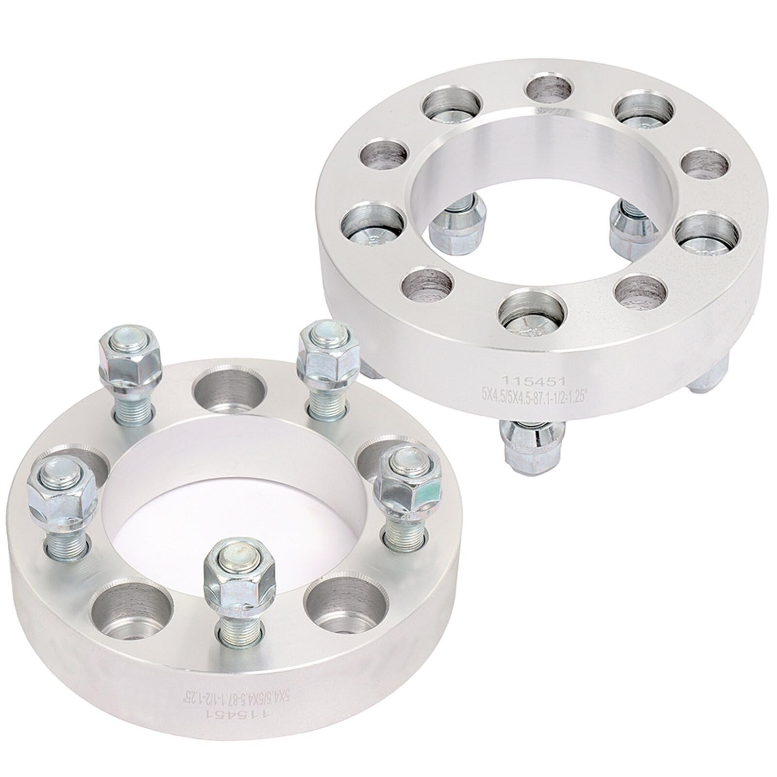 1.25" 5x4.5 Wheel Spacers Fit for Jeep Wrangler 2Pcs Silver