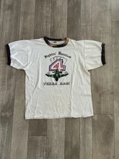 Vintage 70s Texas A&M Fighting Phantom 4 Aces Russell Athletic Ringer Tee Small