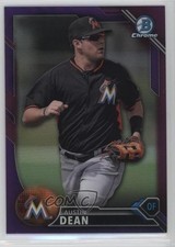 2016 Bowman Draft Chrome Top Prospects Purple Refractor 84/250 Austin Dean fm0