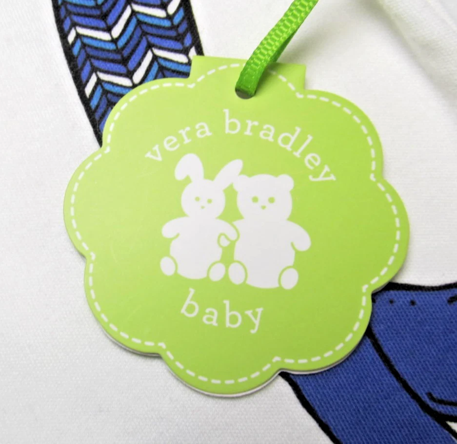 VERA BRADLEY BABY размер 6-9 месяцев рюкзак боди кролик и медведь Рекомендуемая розничная цена производителя $28 - Изображение 3 из 4