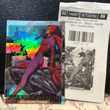 2024 Skybox Marvel Masterpieces Platinum ‘92 Scarlet Witch 47 Holofoil