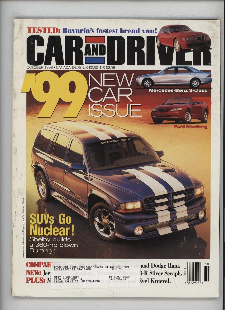 Car and Driver Magazines 1980-1999 for sale | eBay