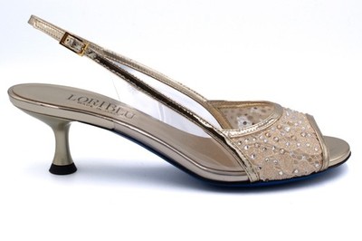 Authentic Loriblu Leather Italian Designer Sandals Gold New Collection