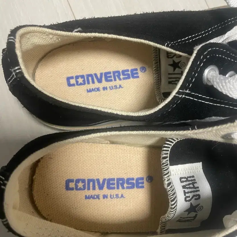 90s Converse Made in USA Black Suede Sneakers thumbnail 4