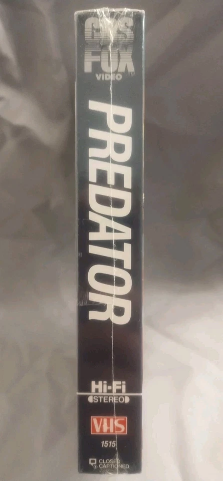 1988 Predator VHS Sealed White CBS Fox Watermark Schwarzenegger  - Image 4 of 4