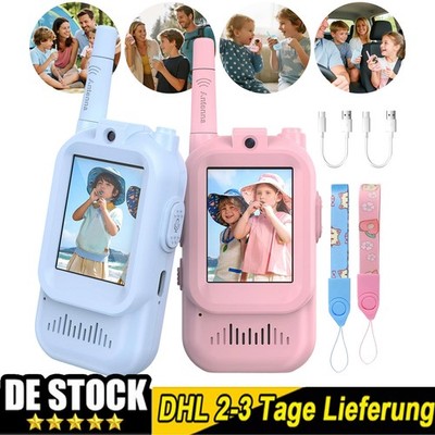 Walky Talky Video-Walkie-Talkie-Kinder Walki Talki Aufladbar Visuell für Camping