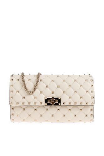 Valentino Garavani - Women - Leather bag with studs - Cream
